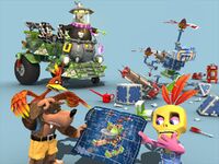 Special2.jpg (511 KB) Banjo, Kazooie and Mumbo Jumbo confused as Gruntilda laughs and Piddles view.