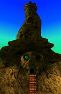 Frontview of Grunty's Lair in Spiral Mountain (Banjo-Tooie)