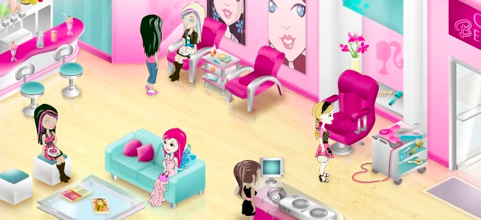 Barbie virtual world game sale