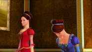 Courtney greets Duchess Rowena