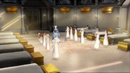 The princesses line up on Rowena's insistence