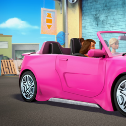 Barbie dreamhouse car shop