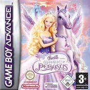 GBA and European version of Barbie and the Magic of Pegasus (front cover)