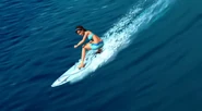 Another view of Ally shown surfing