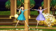 Hadley and Isla dance on air