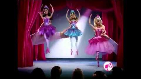 2013 Barbie In The Pink Shoes Kristyn 2 in 1 Transforming Ballerina Dolls Commercial