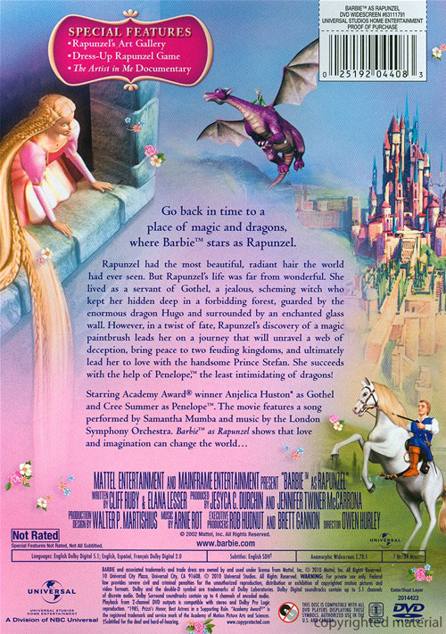 barbie as rapunzel movies