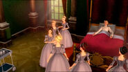 The girls watch as Rowena interrupts