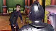 Derek fights the armour
