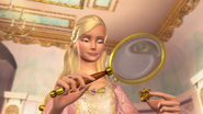 Anneliese with a magnifying glass