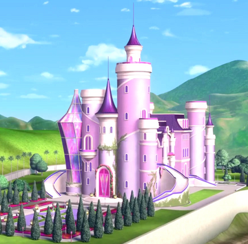 Barbie princess castle movie clearance
