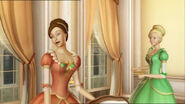Delia and Edeline arrive at the dining room