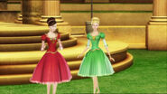 Delia and Blair watch Fallon dance