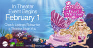 Barbie: The Pearl Princess theater poster.