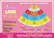 The seat map for the live show in Malaysia