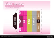 The seat map for the live shows in Indonesia