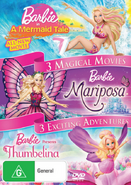 Barbie A Mermaid Tale; Mariposa; Thumbelina