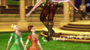 Delia and Edeline watch as Derek and Genevieve dance on air