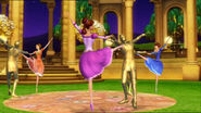 Ashlyn dances with the golden prince along with Courtney and Edeline