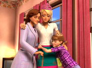 A family hug before Blair leaves