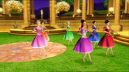 All the 6 princesses dance. Edeline can be spotted behind Fallon