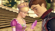 Derek gives the princesses their shoes