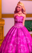 Tori in her pink gown