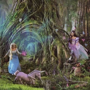 Odette enters the Enchanted Forest