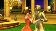 Edeline dances with the golden prince