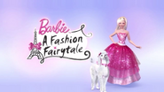Barbie and Sequin near the film's logo