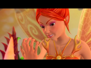 Laverna talking to Fungus Maximus on her phone while disguised as Sunburst