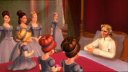 Courtney watches the triplets receive their gifts