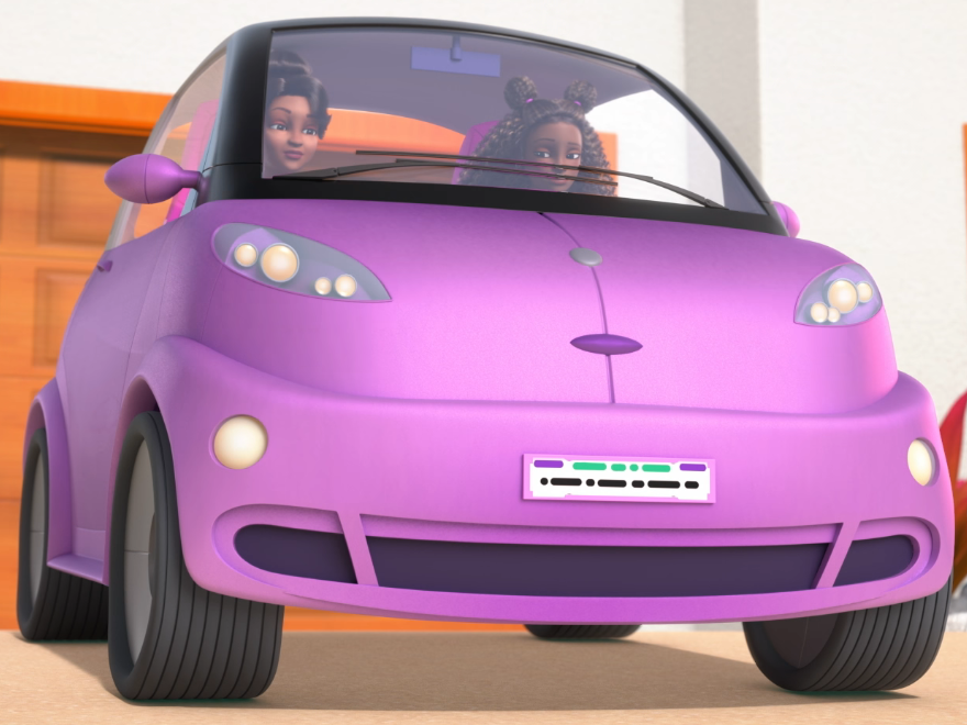 Barbie magic car shop