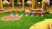 All the 7 eldest princesses dance. Delia can be spotted third from the left