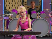 Too many cymbals and an extra bass drum that’s apart ’ drum set.