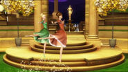 Delia and Edeline dance their way out