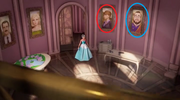 Portriats of Miss privett and Royal Judge (circled)