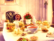 The delicious food left for the girls