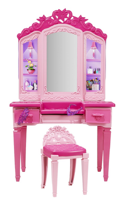 Barbie vanity playset hotsell