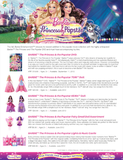 Barbie The Princess The Popstar Merchandise Barbie Movies