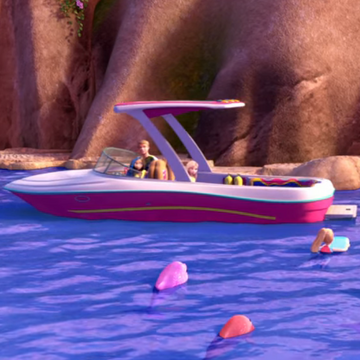 Barbie magic dolphin boat cheap