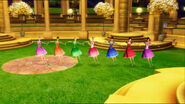 All the 7 elder princesses dance. Ashlyn can be spotted to the extreme right