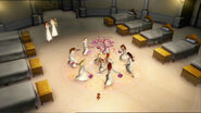 They throw the petals