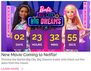 Barbie Big City Big Dreams Website Countdown 1