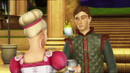 Derek hands Genevieve the goblet