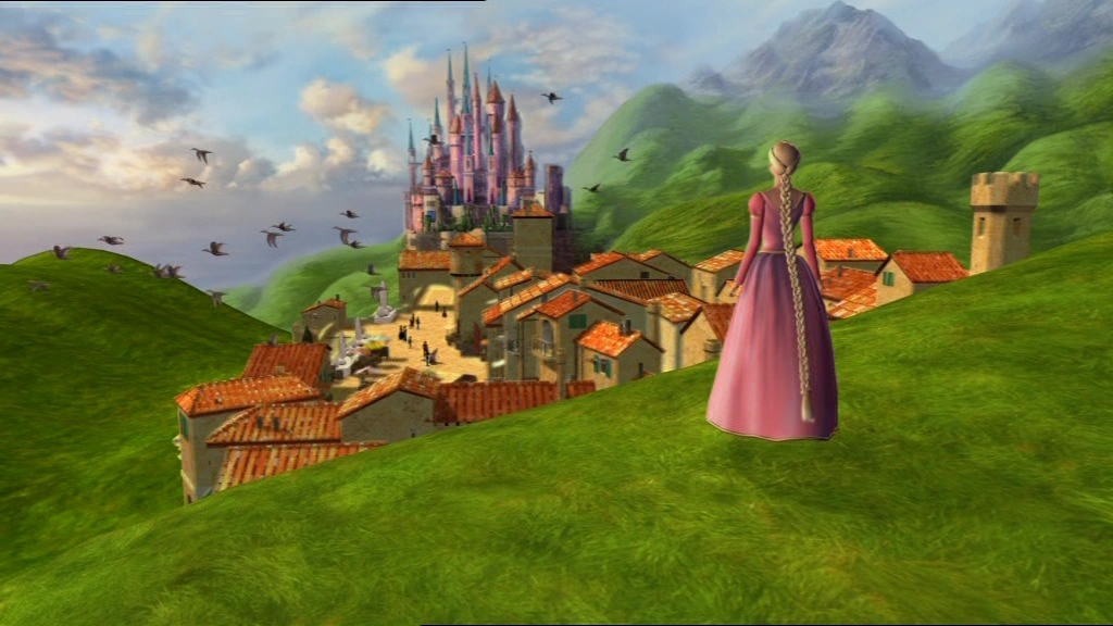 barbie rapunzel castle