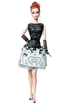 Laser-Leatherette Dress Barbie Doll