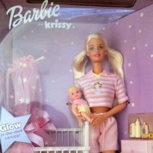 barbie baby krissy home nursery playset