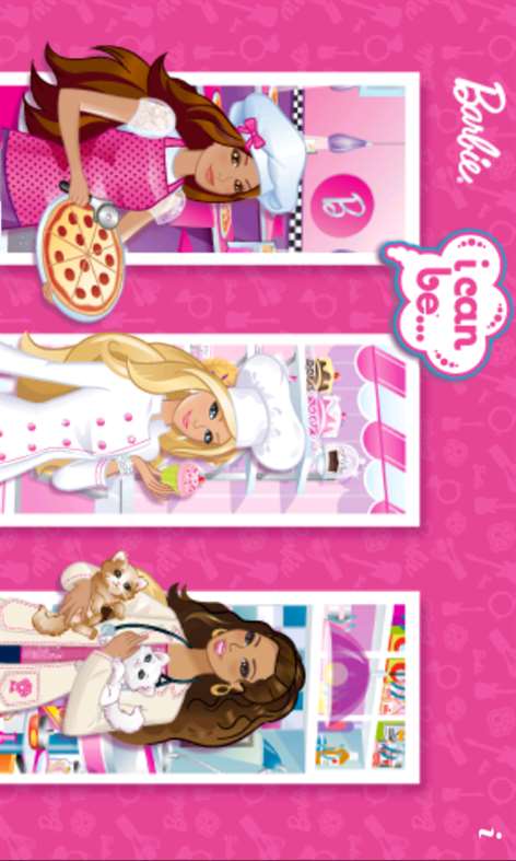 Aplicativos de iPhone da Barbie: I Can Be