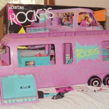 barbie and the rockers van